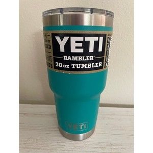 YETI Aquifer Blue 30 oz Rambler Tumbler Small Scuffs